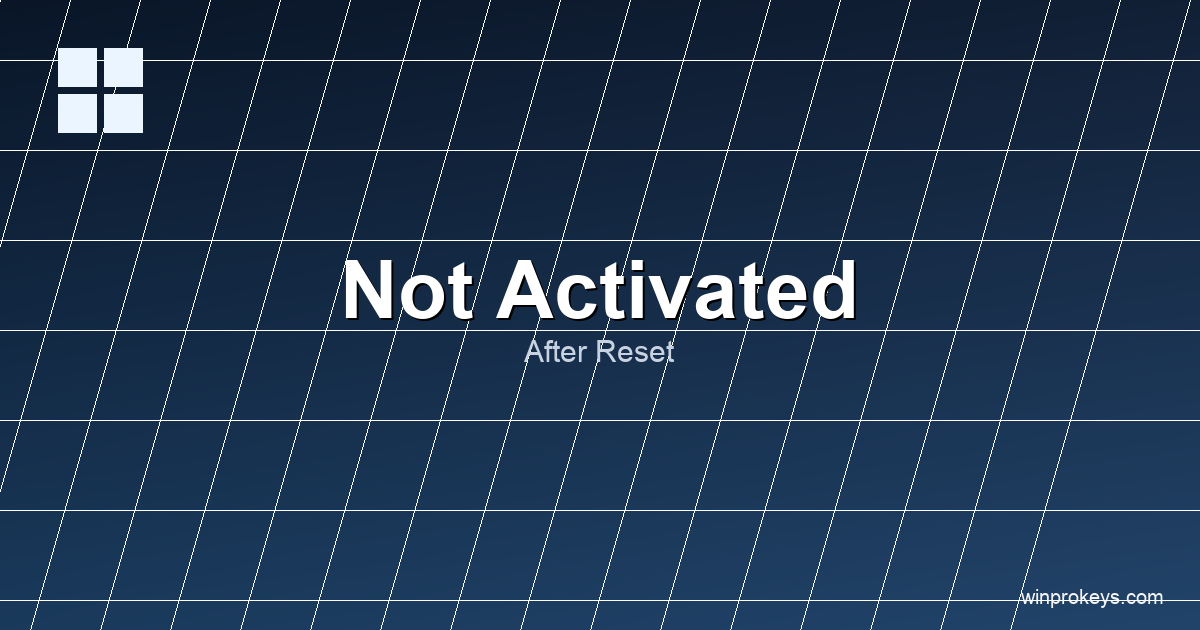 Fix Windows Not Activated After Factory Reset (2026)